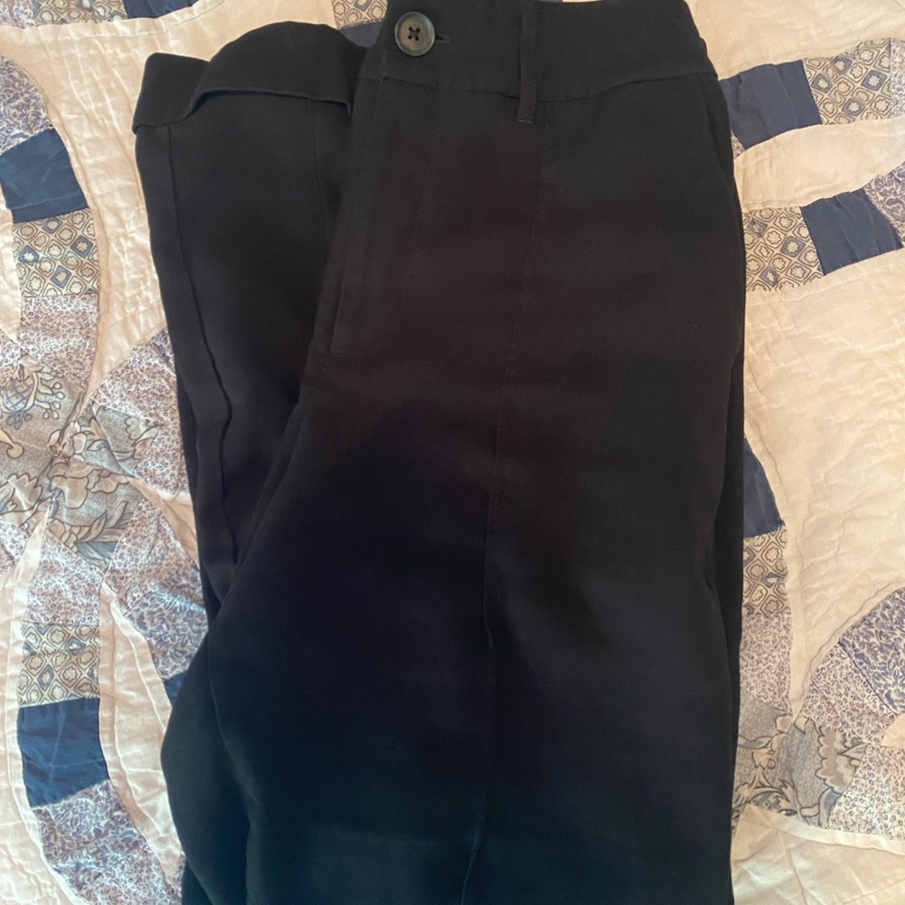 a new day Black Trousers with Straight Leg Design